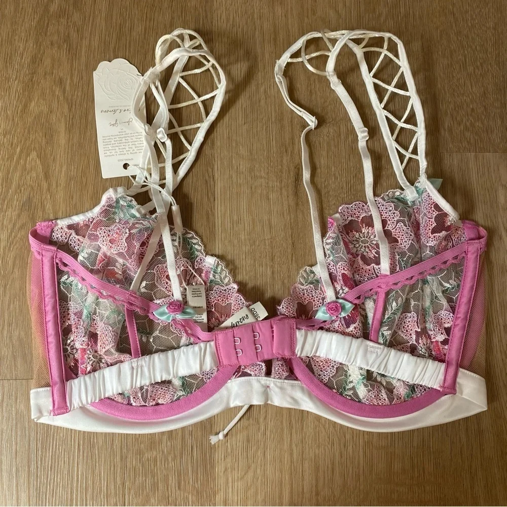 FOR LOVE & LEMONS Festival Floral Underwire Bra 36 DD